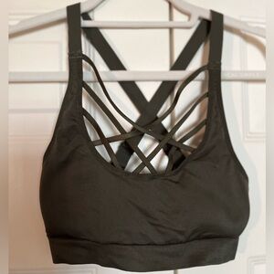 Victoria’s Secret Sport Olive Strappy Sports Bra